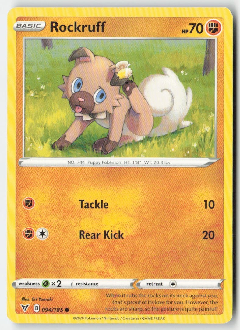 Rockruff 94/185 Common MP Regular - Vivid Voltage