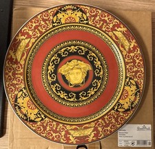 Rosenthal Versace Medusa Platz/Wandteller rot 30 cm NEU