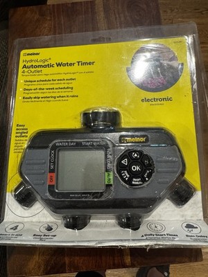 Melnor HydroLogic Automatic Water Timer 4-Outlet NEW  821145
