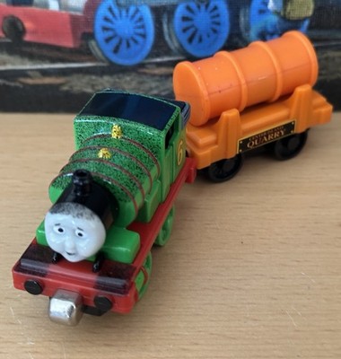Take Along Diecast Thomas Train Coal Dust Percy & Center Island Quarry Cargo Car
