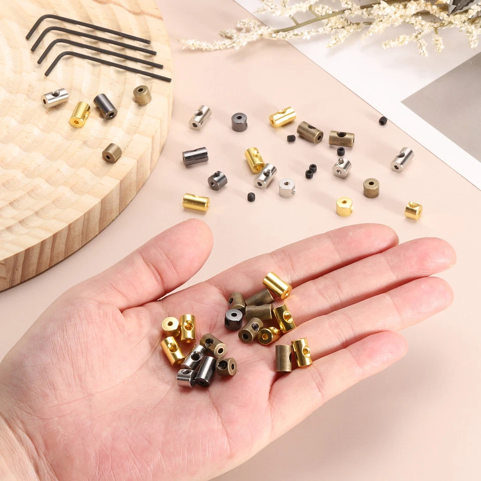 60 piezas Pin de bloqueo trasero Pin Keeper Broche 9 mm con 4 llaves, plata, oro, negro Foto 3 de 4