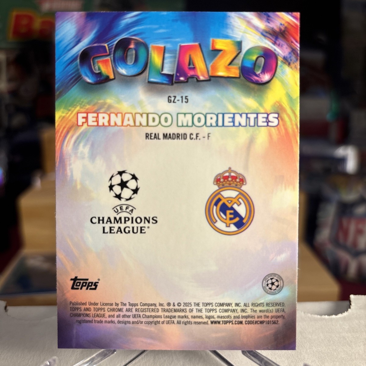 Fernando Morientes 2024-25 Topps Chrome UEFA GOLAZO