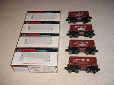 4- Lionel # 19300 Pennsylvania RR  ORE CARS WITH LOADS     0-027