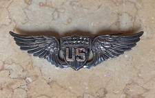 RARE! WWI US ARMY AIR SERVICE PILOT WINGS JEWELER MADE 2&rdquo; SWEETHEART / SHIRT PIN
