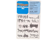 Preiser #16327 Rural Groups, Wagons - 60 Figu...