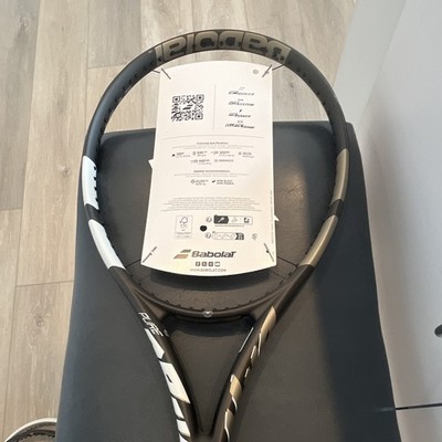 Babolat Pure Aero Tennis Racquet Black/White with Babolat Cover