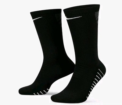 Nike Vapor Dri-Fit Cushioned Crew Socks Football Soccer Black NWT Men's Size L
