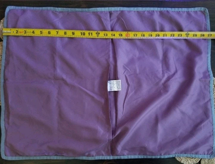 2pc Embroidered Lace Pillowcases. Standard. Gray/Mauve NWOT - Image 4 of 4