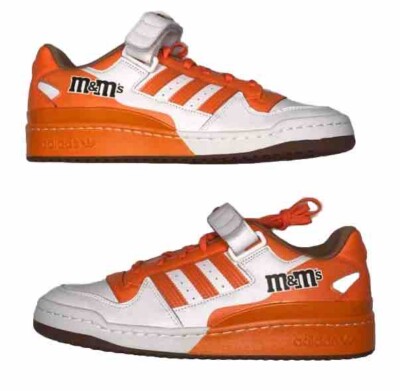 adidas M&M's x Forum '84 Low Orange Sneakers Men's Size 10.5 GY6315 NEW