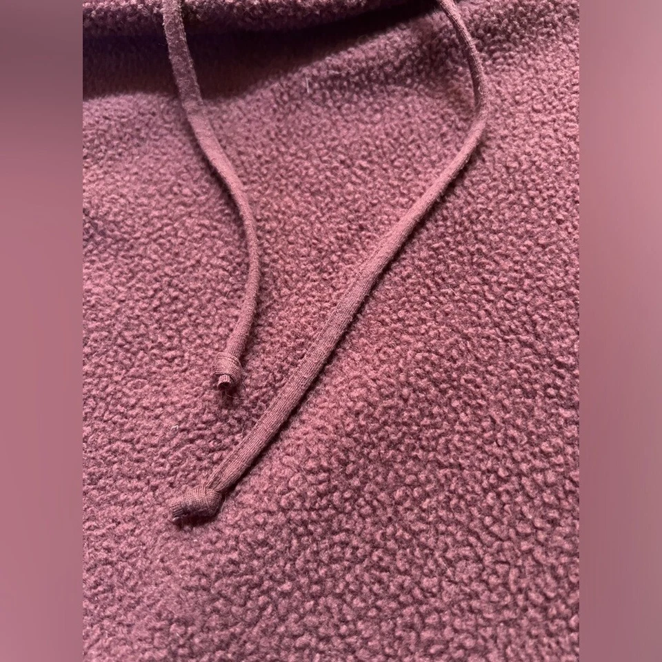 Sudadera corta con capucha So Junior XL Borgoña Sherpa Foto 3 de 4