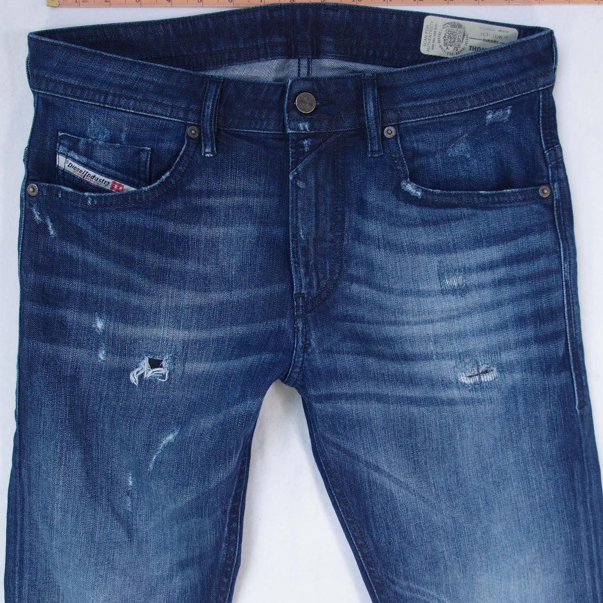 Herrens Diesel THOMMER-X Slim Skinny Elasthan Blau Jeans W31