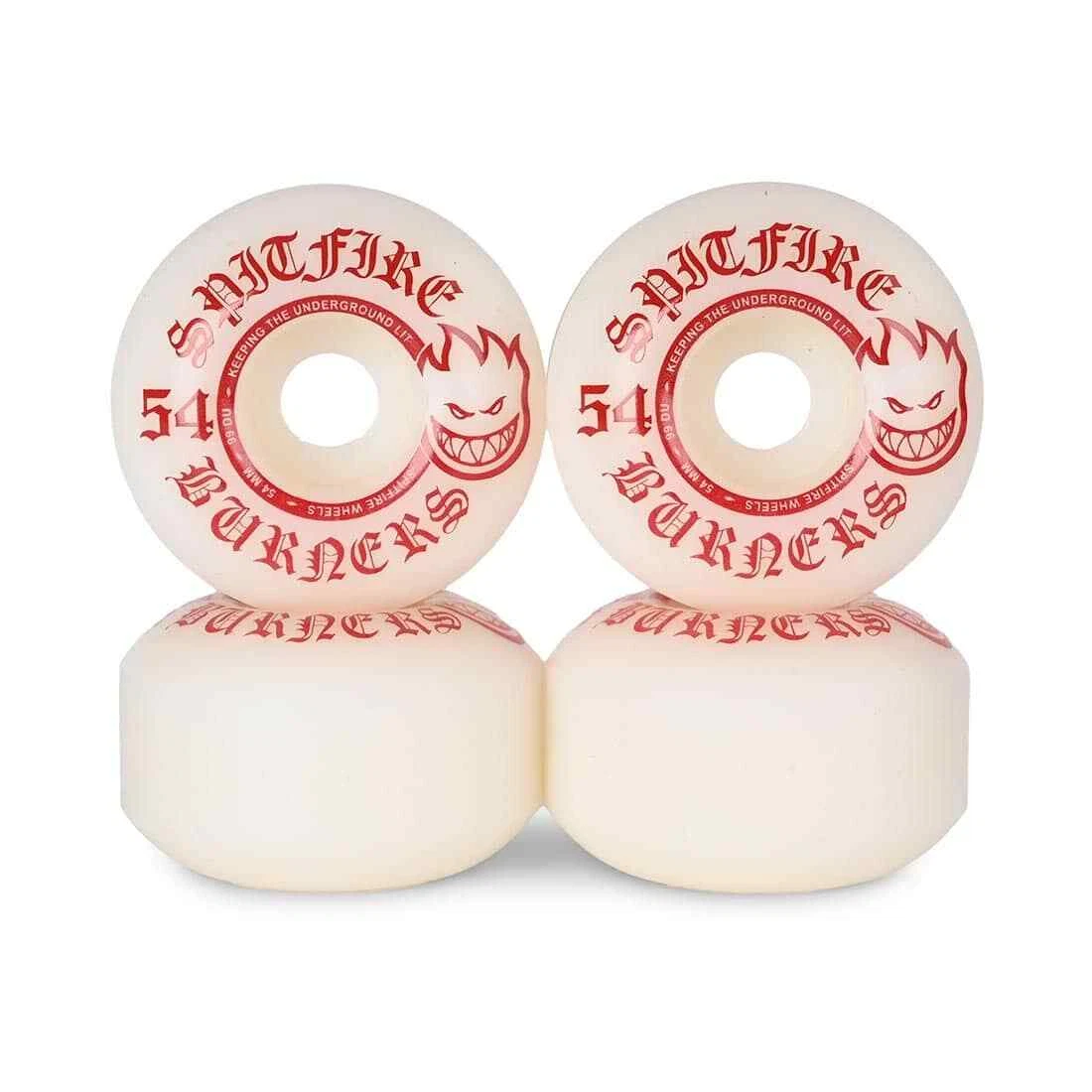 Ruedas Spitfire Bighead 63 mm 99 du Blanco / Rojo – Madera Verde Skateshop