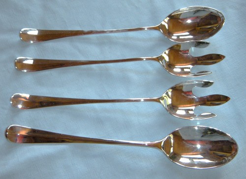 SILVER GUILD Georgian Silver Plate Serving Spoons &/or Forks. Your choice - Picture 3 of 14