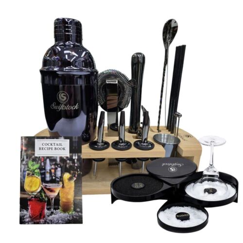 - Cocktail Shaker Set with 13 Accesories and Bar Salt Rimmer - Bar Set - Bart... - Picture 2 of 8