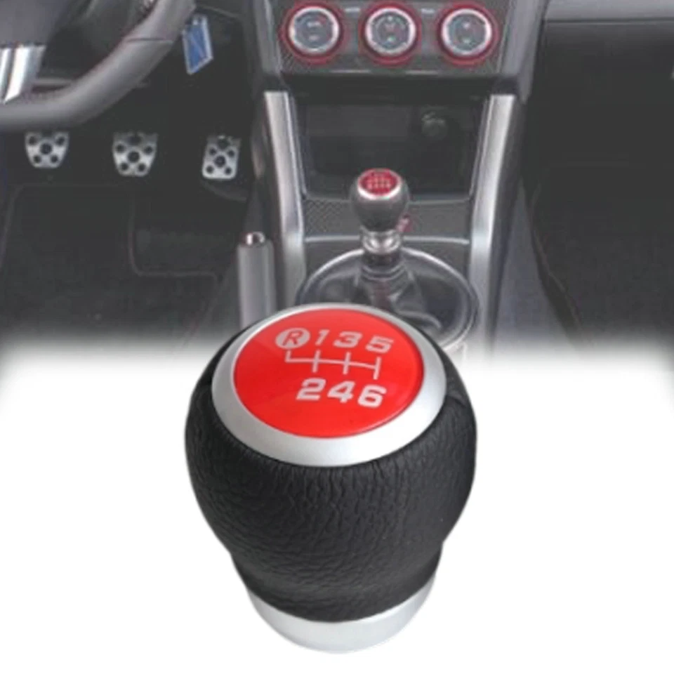 Para Subaru BRZ Toyota 86 SCION FR-S 6 velocidades manual palanca de cambios roja 2013-2020 Foto 3 de 4