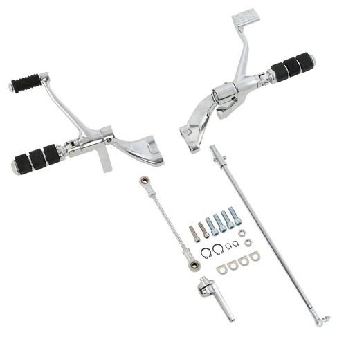 Forward Controls Pegs Levers Linkages For Harley Sportster 883 1200 14-Up Chrome - Picture 12 of 16