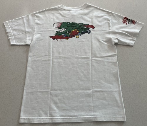 VINTAGE SANTA CRUZ SKATEBOARDS TEE M - SLASHER 30th ANNIVERSARY NHS Y2K T-SHIRT - Picture 5 of 7
