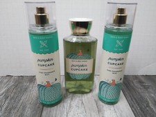 Bath and Body Works Pumpkin Cupcake Fine Fragrance Body Mist GEL 8.OZ 3PK