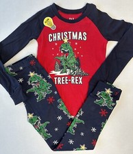 The Children  s Place Christmas Tree-Rex Pajamas Boy Size 6 NWT