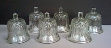 Lot 6 Homco / Home interiors Valencia Clear Glass Votive Peg Candle Holders VGC!