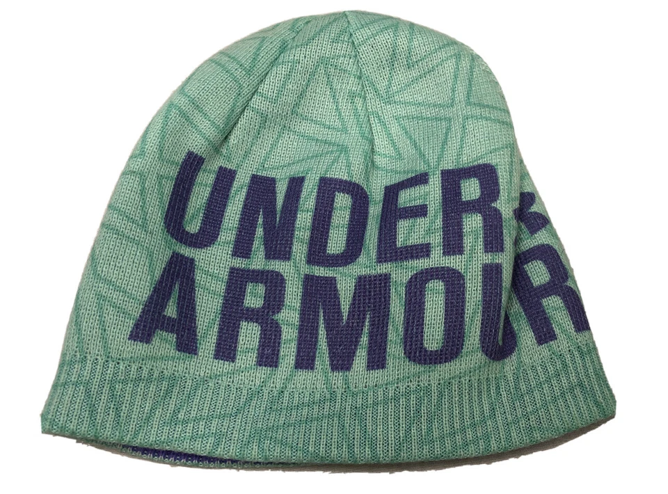 Under Armour Verde Azulado Juvenil Talla Única Niñas Tejido Elástico Invierno Gorra Sombrero Usado en Excelente Condición Foto 2 de 4