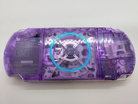 Sony PSP-3000 Playstation Portable Handheld Console Clear Purple Shell Custom