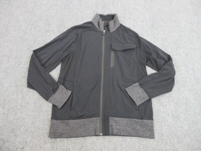 Lululemon Sweater Mens Adult Medium Black Full Zip Logo