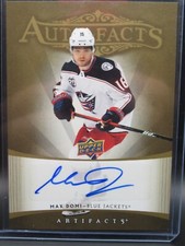 2021-22 UD Artifacts Max Domi 2005-06 Retro AutoFacts #RAF-MD Blue Jackets Z19