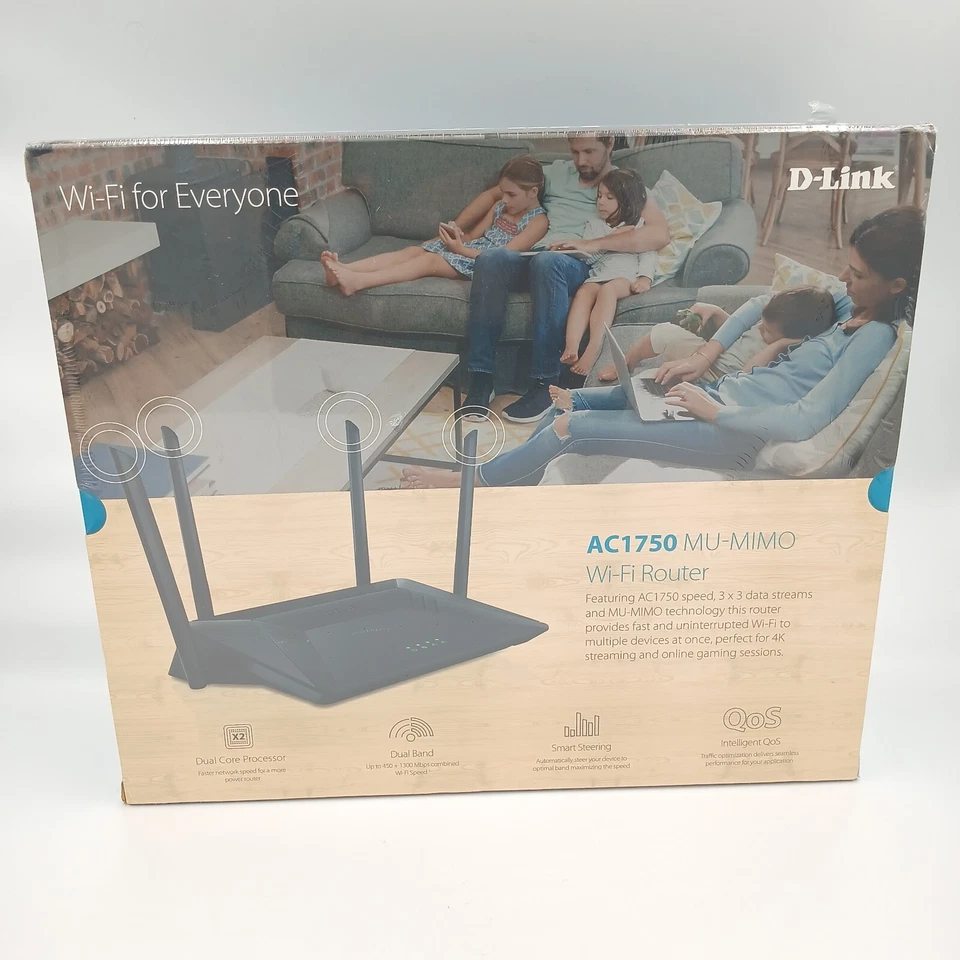 D-Link DIR-867 WIFI Router, AC1750 Dual Band MU-MIMO, 4K Online Gaming Sessions  - Image 4 of 4