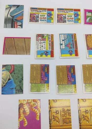 Vintage 1988 Müll Eimer Kinder Karten Aufkleber SIE WÄHLEN EINE 503a-602b Singles GPK - Bild 11 von 25