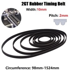 Closed Loop Synchronous Timing Belt 2GT 2M 2mm Pitch 10mm Width for Pulley CNC