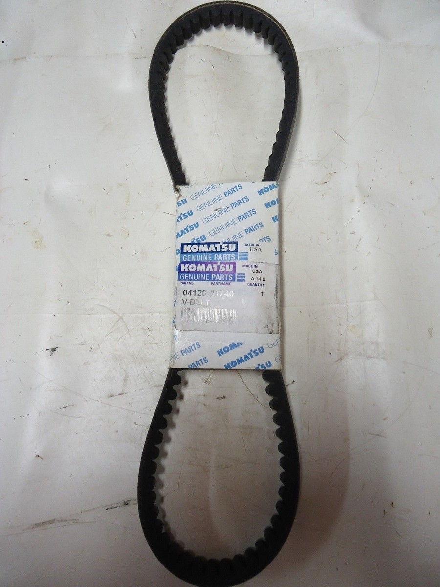 ゆ Komatsu V-Belt Set, 2 Belts, 04121-21744