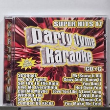 Party Tyme Karaoke Super Hits 17 CD G Lyric Booklet Included