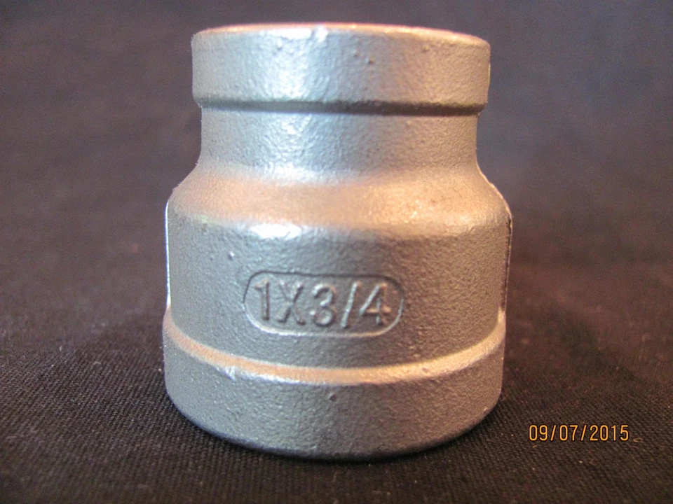10 - 3/4" X 1" Stainless Steel reducer couplings, New!!! - Image 2 of 4