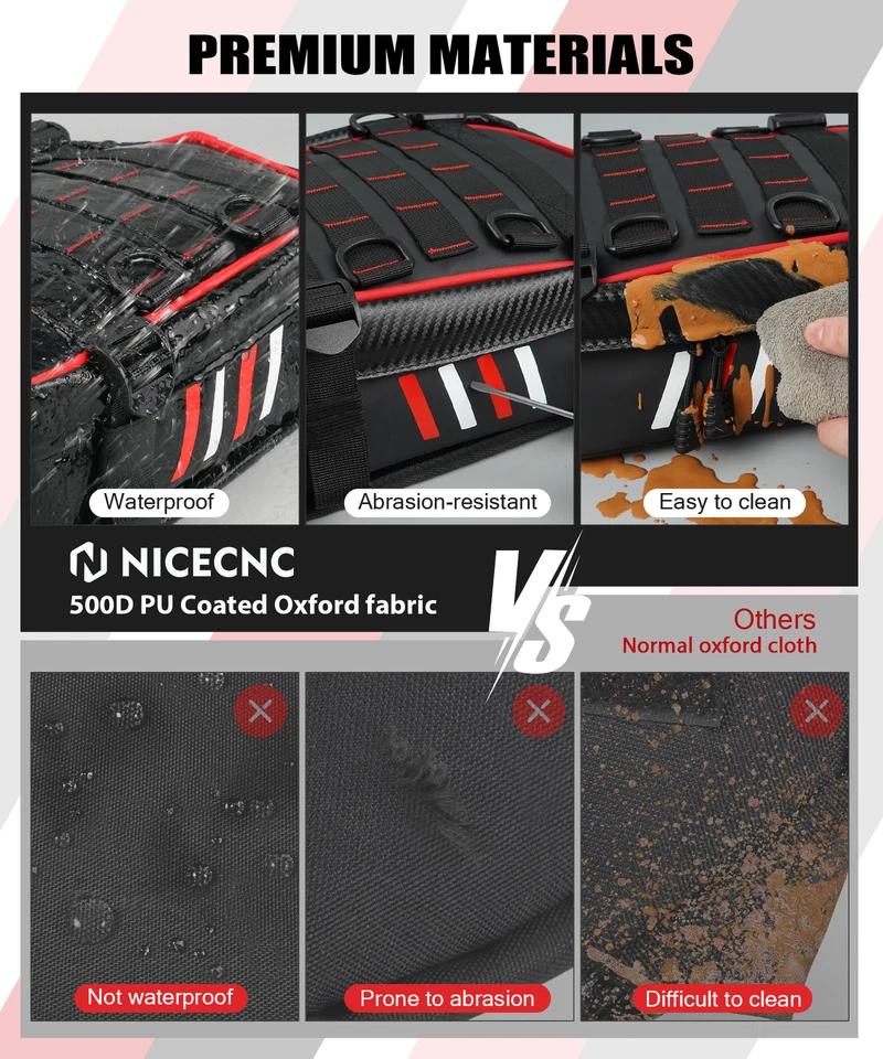 Dirt Bike Rear Fender Tool Bag For Suzuki DRZ400S DRZ400 DRZ400E 400S 400SM Foto 3 de 4