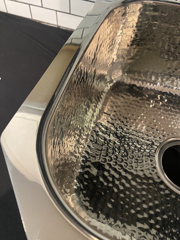 Elkay Bar Sink Undermount Hammered Finish Stainless Steel