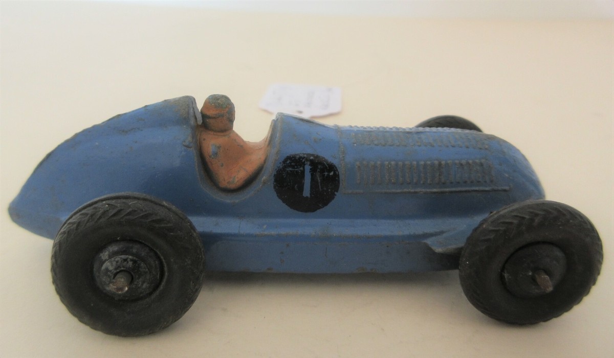 1940's Dinky Toys 23c Mercedes Benz W25 Grand Prix Racing Car Blue
