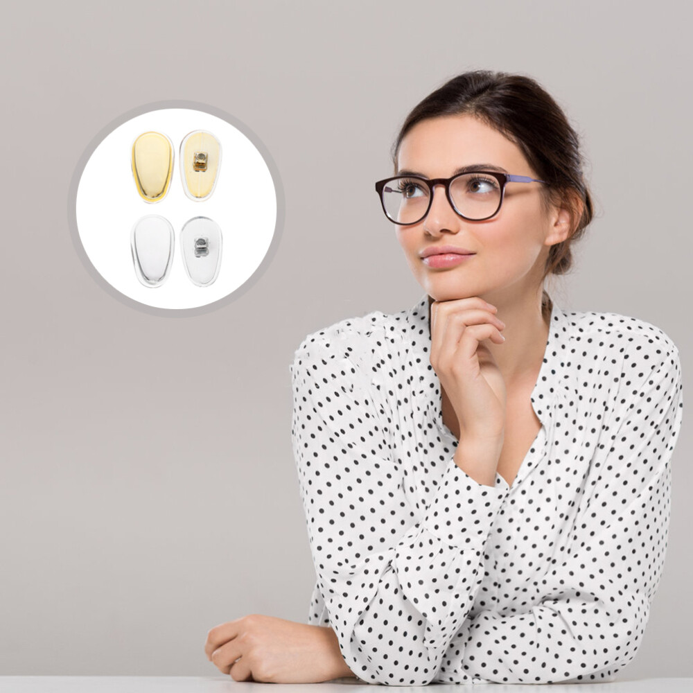 12Pairs Silicone Eyeglasses Nose Pads Glasses Nose Pad
