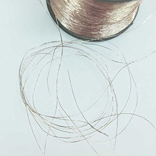 Cotton Metallic Zari Thread For Embroidery 0.1Mm(Pack Of 2 Roll) 100 Gram - Picture 35 of 86