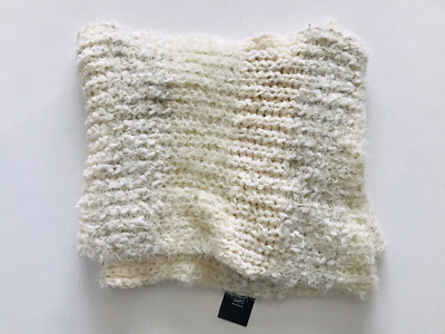 INC International Concepts Mixed Yarns Loop Scarf White Size O/S NWT