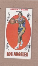 1969-70 TOPPS BASKETBALL JOHNNY EGAN #16 LAKERS EX *A37555