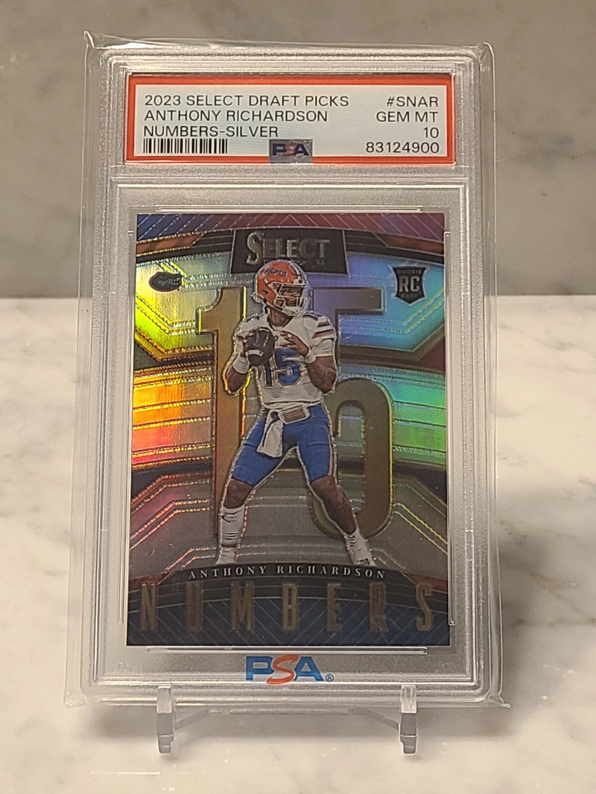 Anthony Richardson Panini Select Draft Picks Select Numbers #SNAR Silver