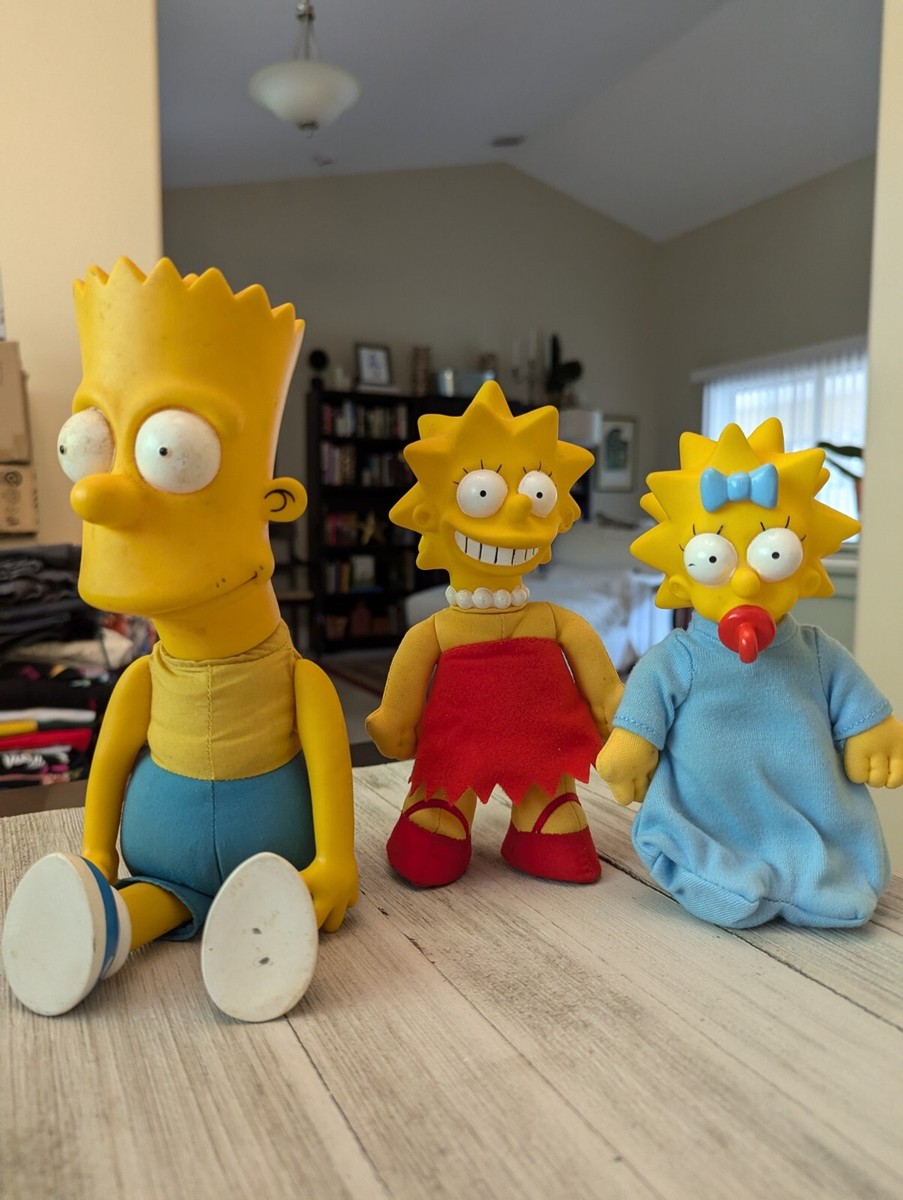 LOT OF 3 Vintage Simpsons Burger King plus dolls toys figured