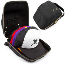 CM Hat Travel Case for 3 Baseball Caps - Portable Hat Case Carrier Hats Storage