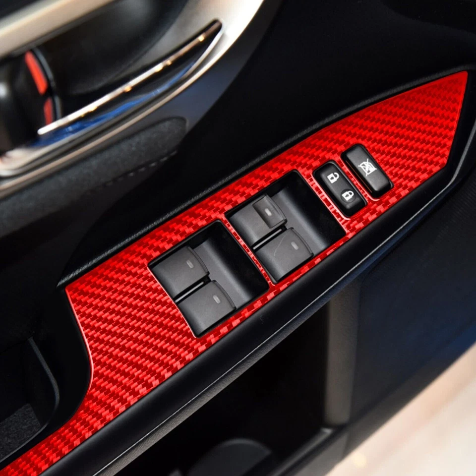 26Pcs Red Carbon Fiber Kits Full Interior Trim Set For Lexus CT CT200h 2011-17 - Изображение 3 из 4