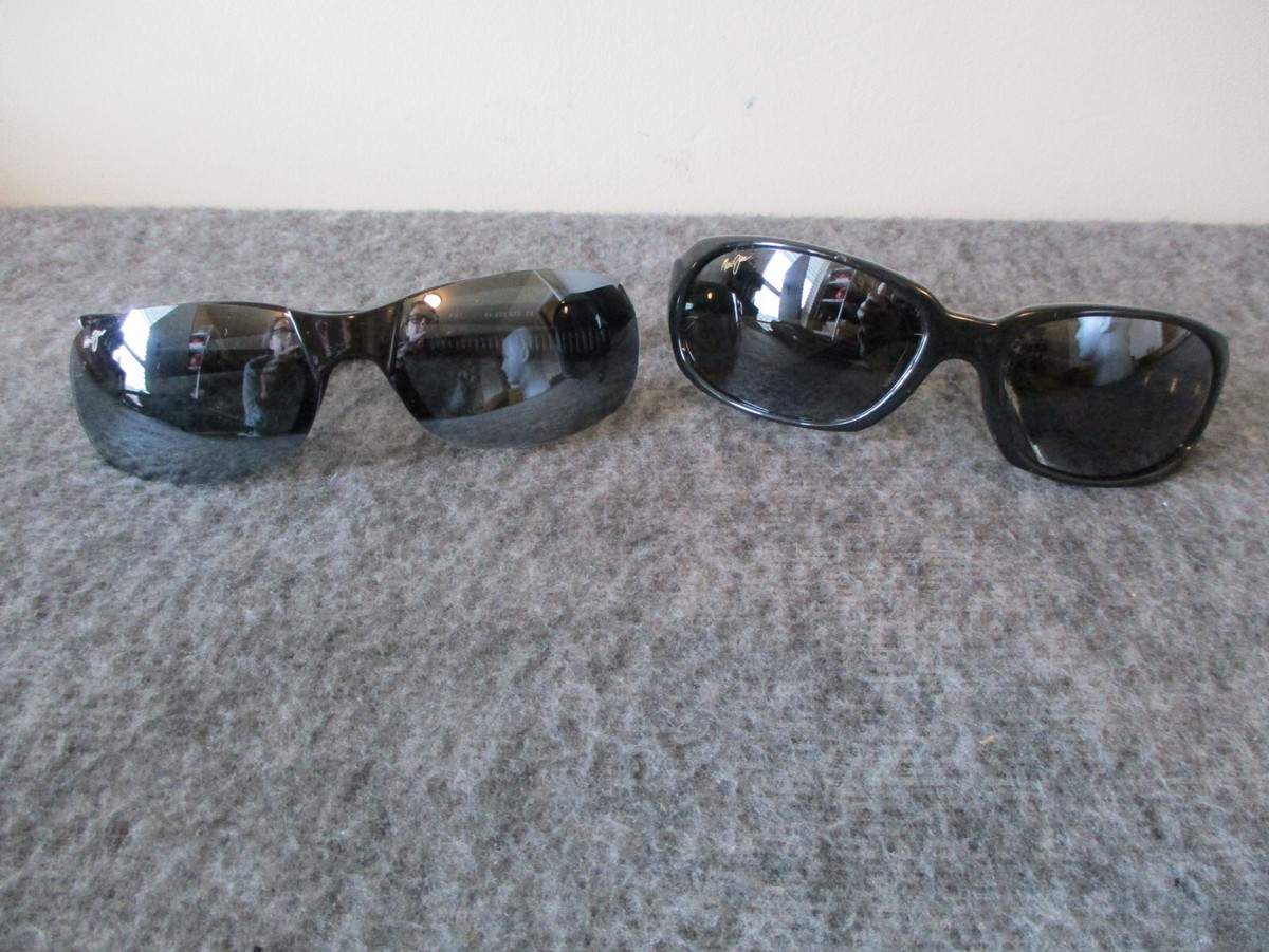 Maui Jim ブラック サングラス MJ110-02 2 BLK MAUI JIM SUNGLASSES POLARIZED REFLECTIVE NAVIGATOR