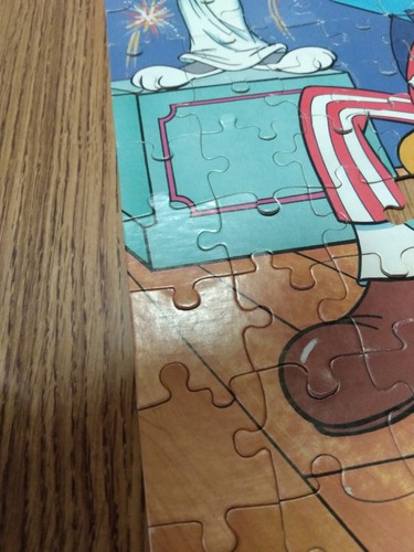 Vintage 1990 Looney Tunes Halloween and Bugs Bunny Patriotic Puzzles 2 - Picture 7 of 10