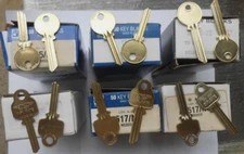 Lot Of 12 (6x2) Assorted MEDECO Key Blanks