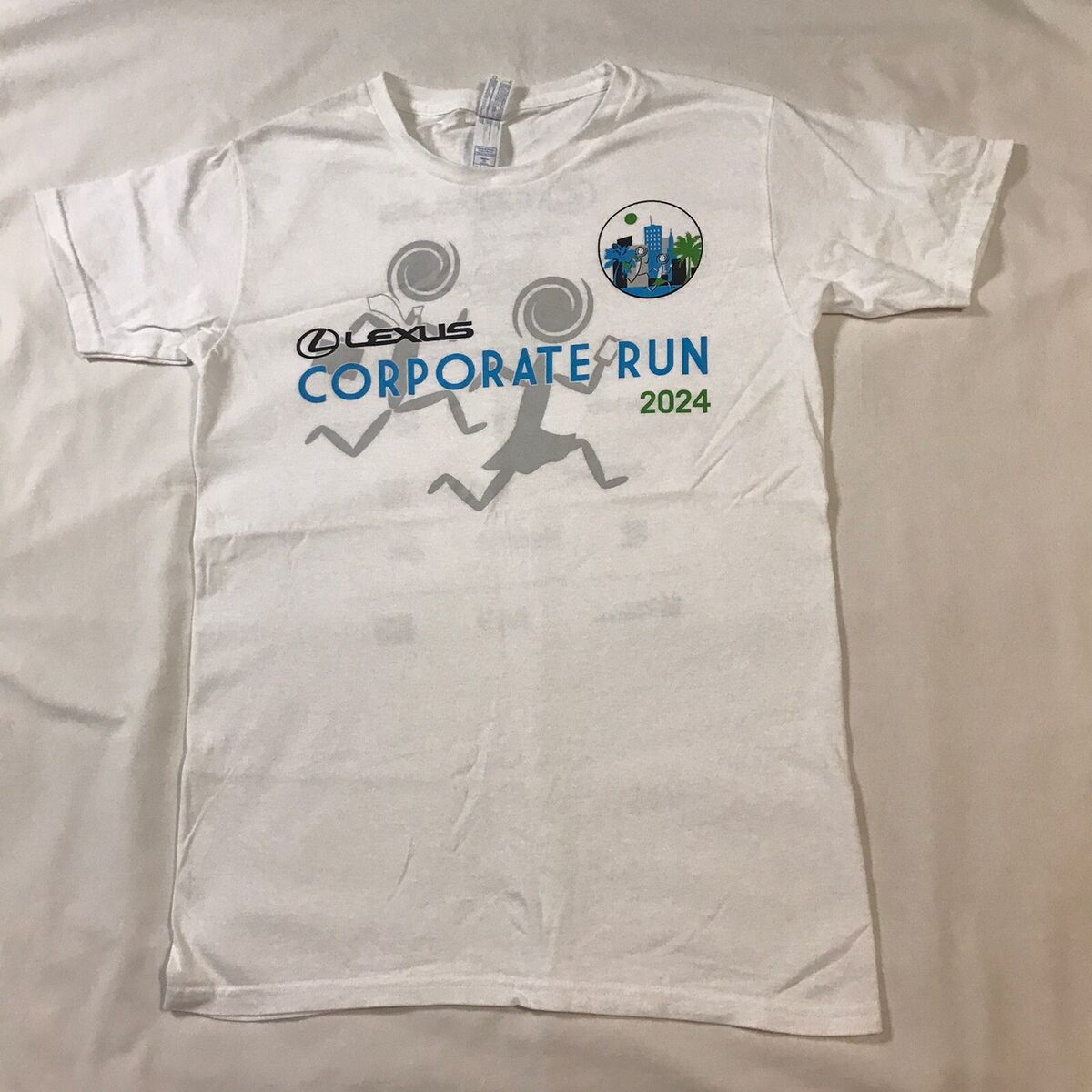 Lexus Corporate Run 2024 Shirt Adult Small White Graphic Lexus Corporate Run 2024 Shirt Adult Small White Graphic