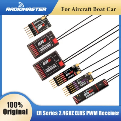 Radiomaster PWM Empfänger ER4 ER6 ER8 4-8CH CRSF ELRS 2,4G für RC Flugzeuge Auto